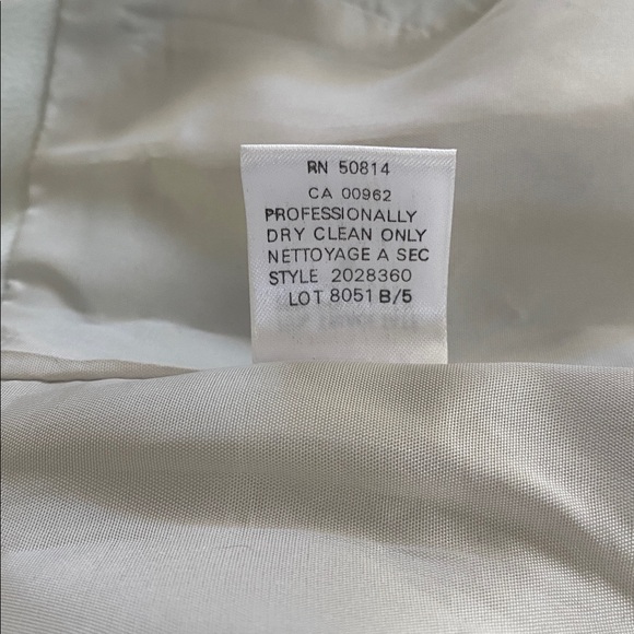 Tahari Shimmering sea foam green dress with draped neckline and side slit. 8 - Picture 12 of 12